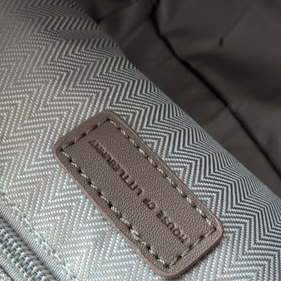 House of Little Bunny Beige and Brown Canvas Tote Bag - Picture 6 of 8